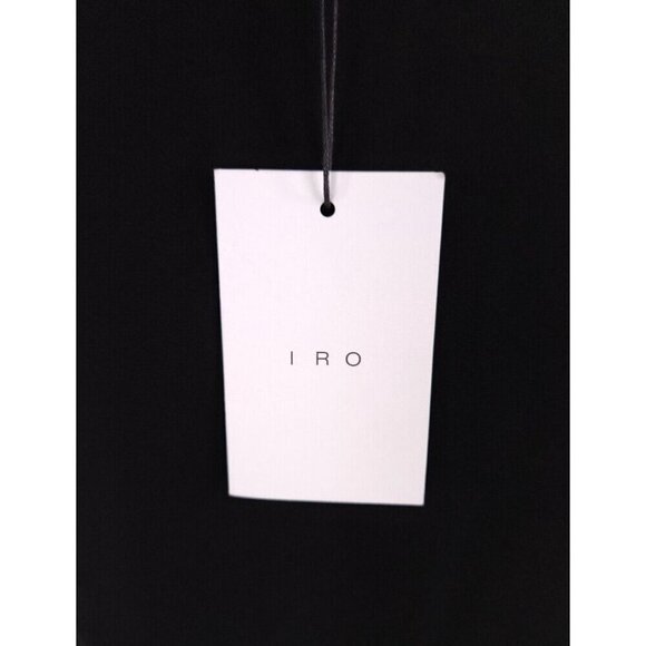 IRO Ekioti Crepe Mini Dress Size 40 M Black NWT - Picture 7 of 13